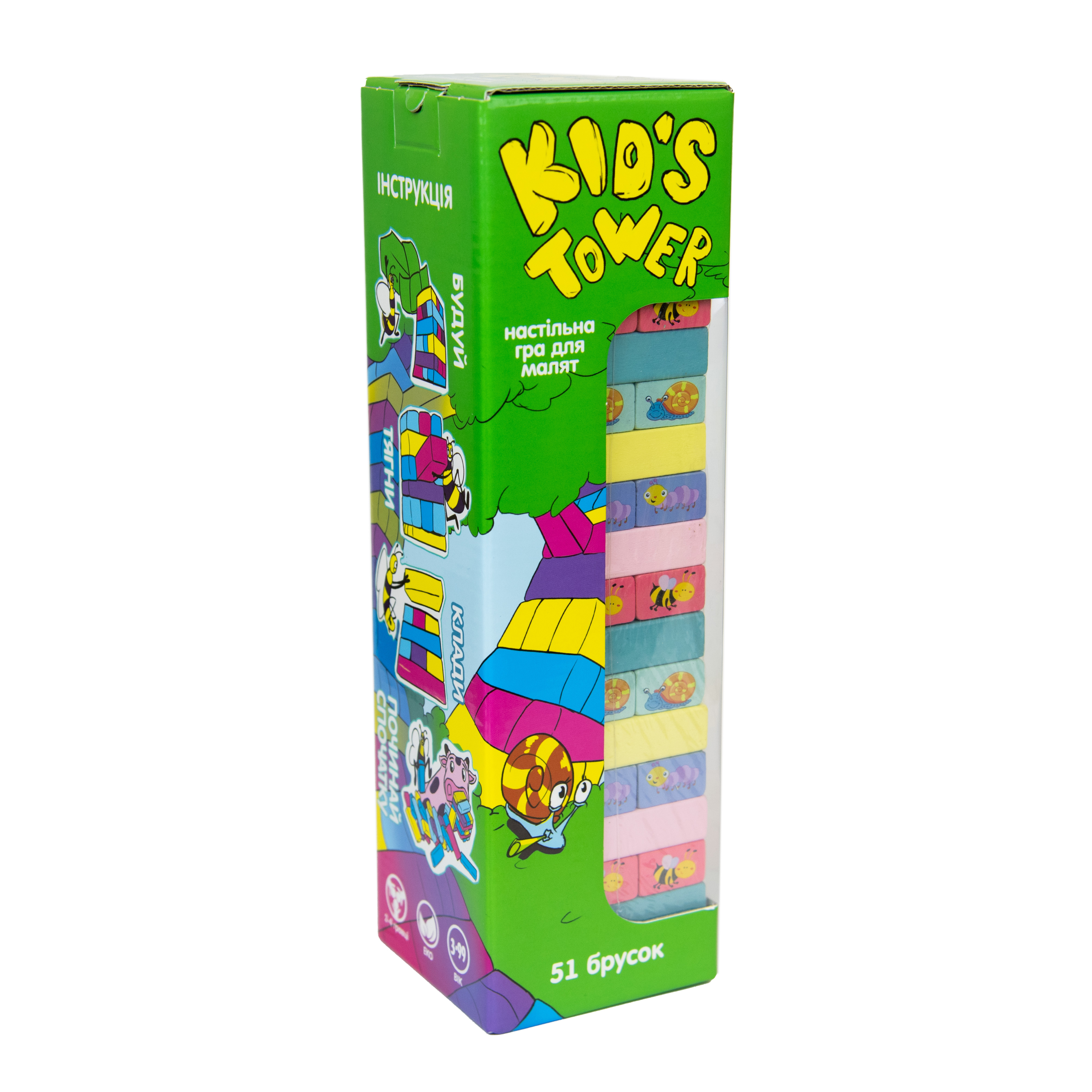 Игра Strateg Kid's Tower дженга на украинском языке (30863)