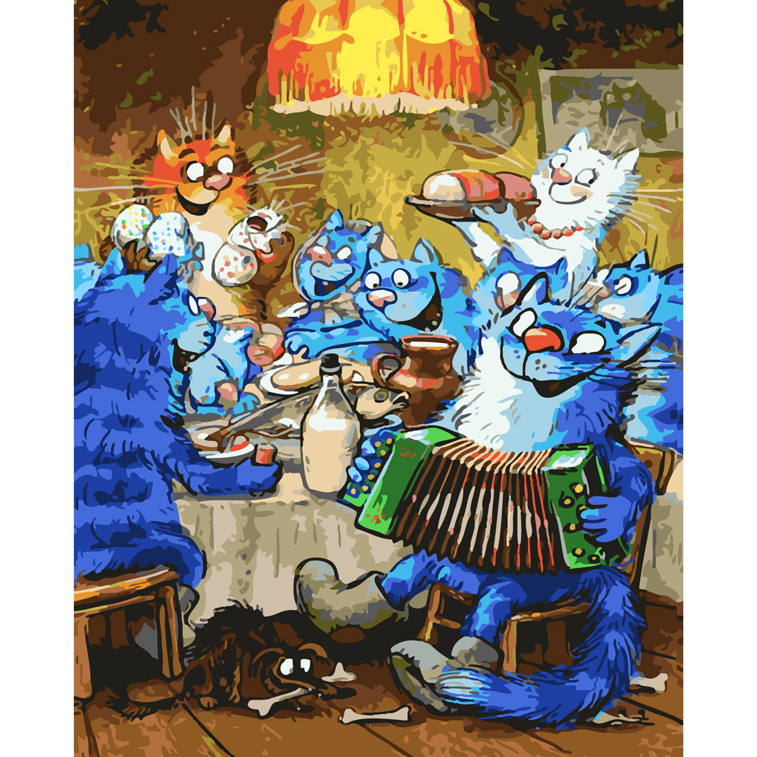 Картина за номерами Strateg Розгуляй! з лаком розміром 40х50 см SY6364