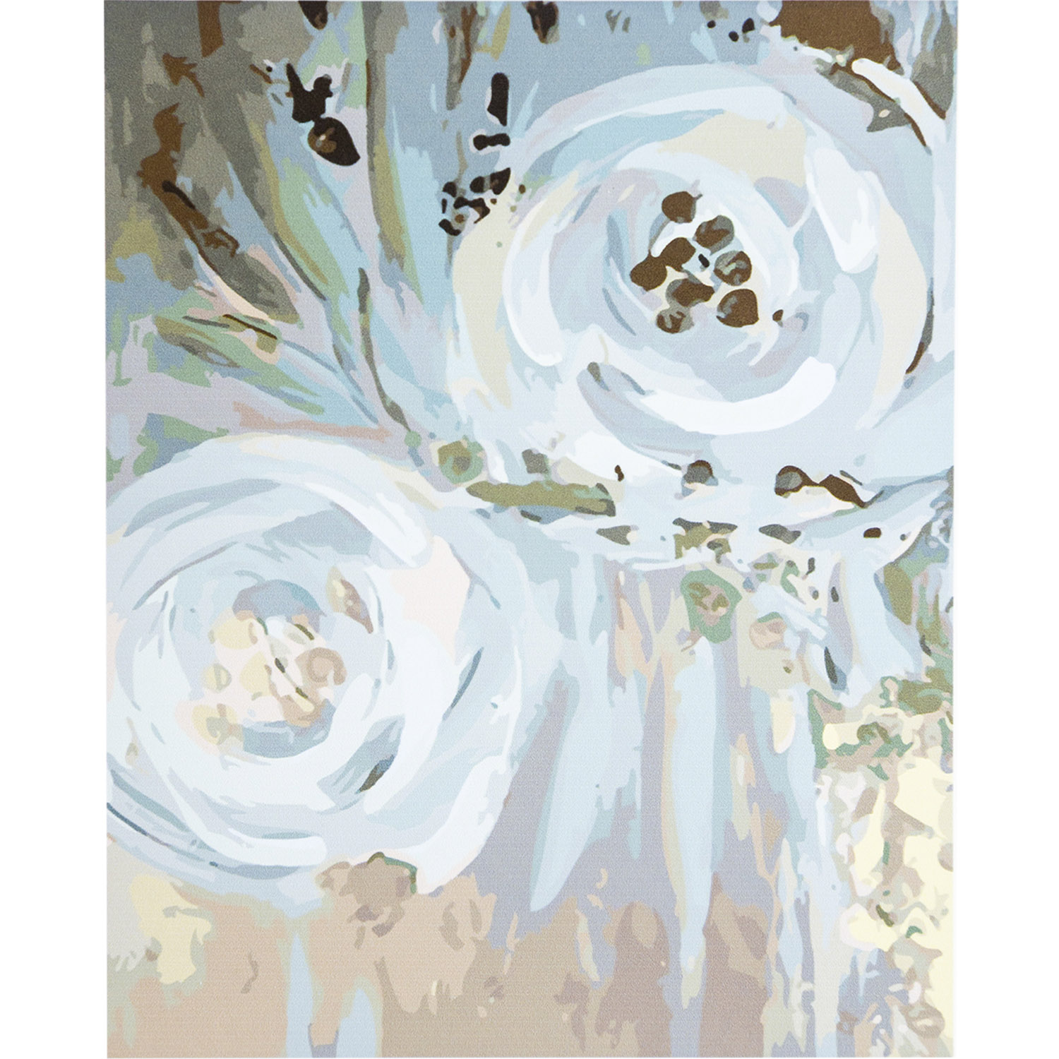 Картина за номерами Strateg Квіти у золоті з лаком розміром 40х50 см SY6392