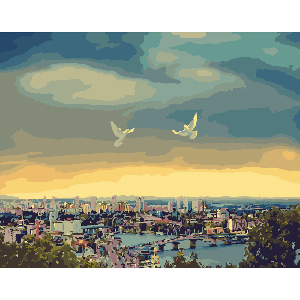 Картина за номерами Strateg Птахи свободи розміром 40х50 см (GS240)