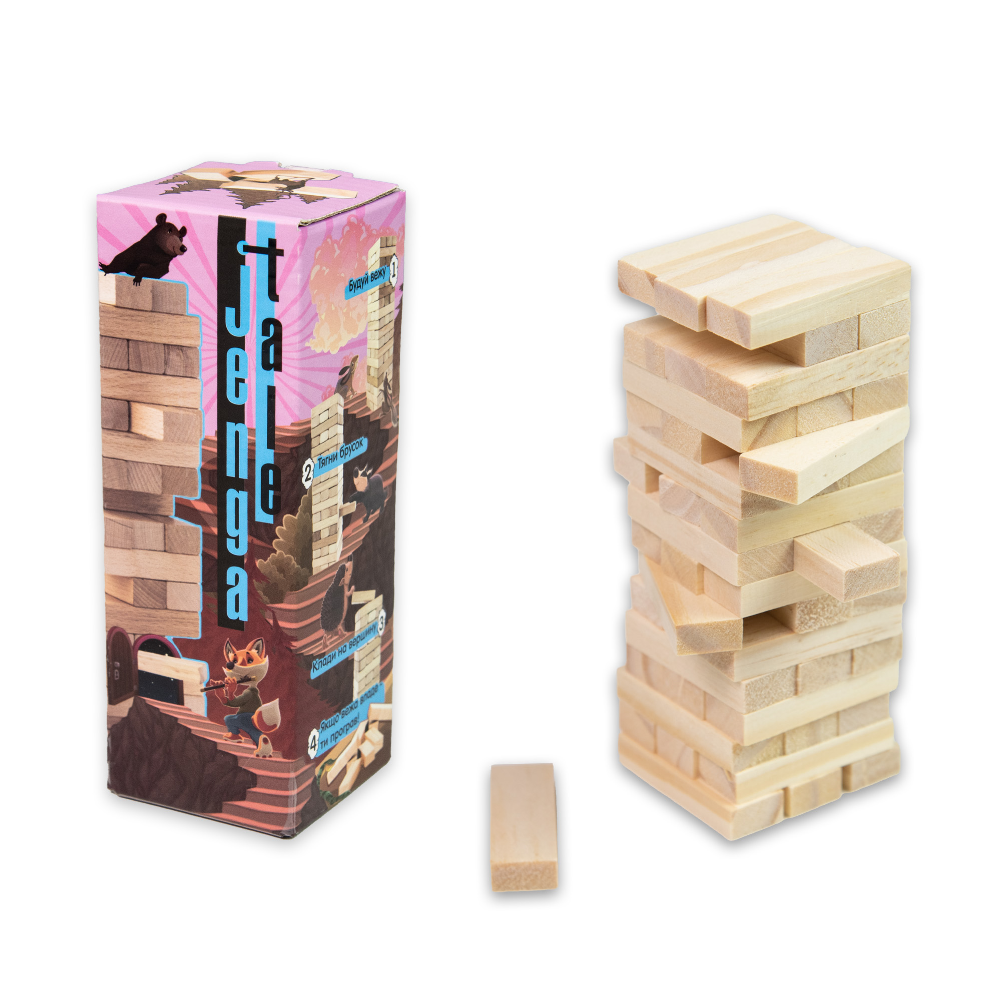 Настольная игра Strateg Jenga Tale джанга 48 брусков (30966)