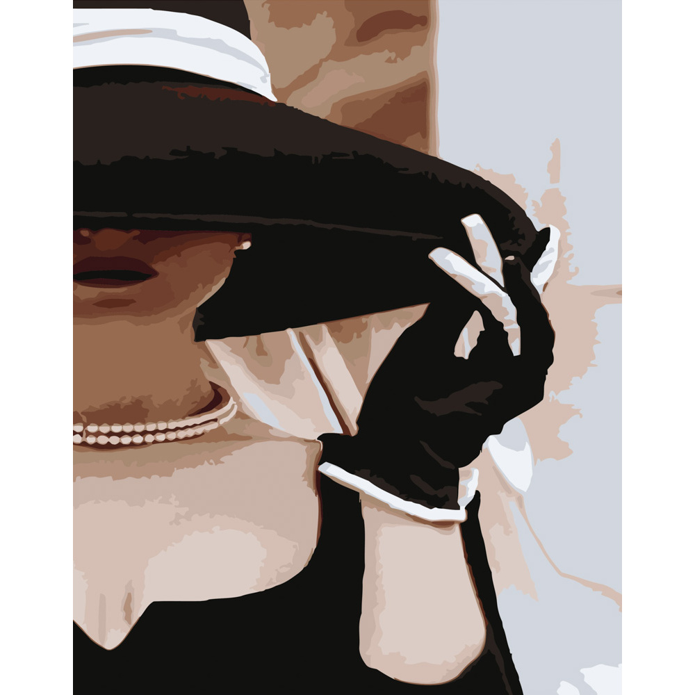 Картина за номерами Strateg По краях капелюха розміром 40х50 см (DY243)