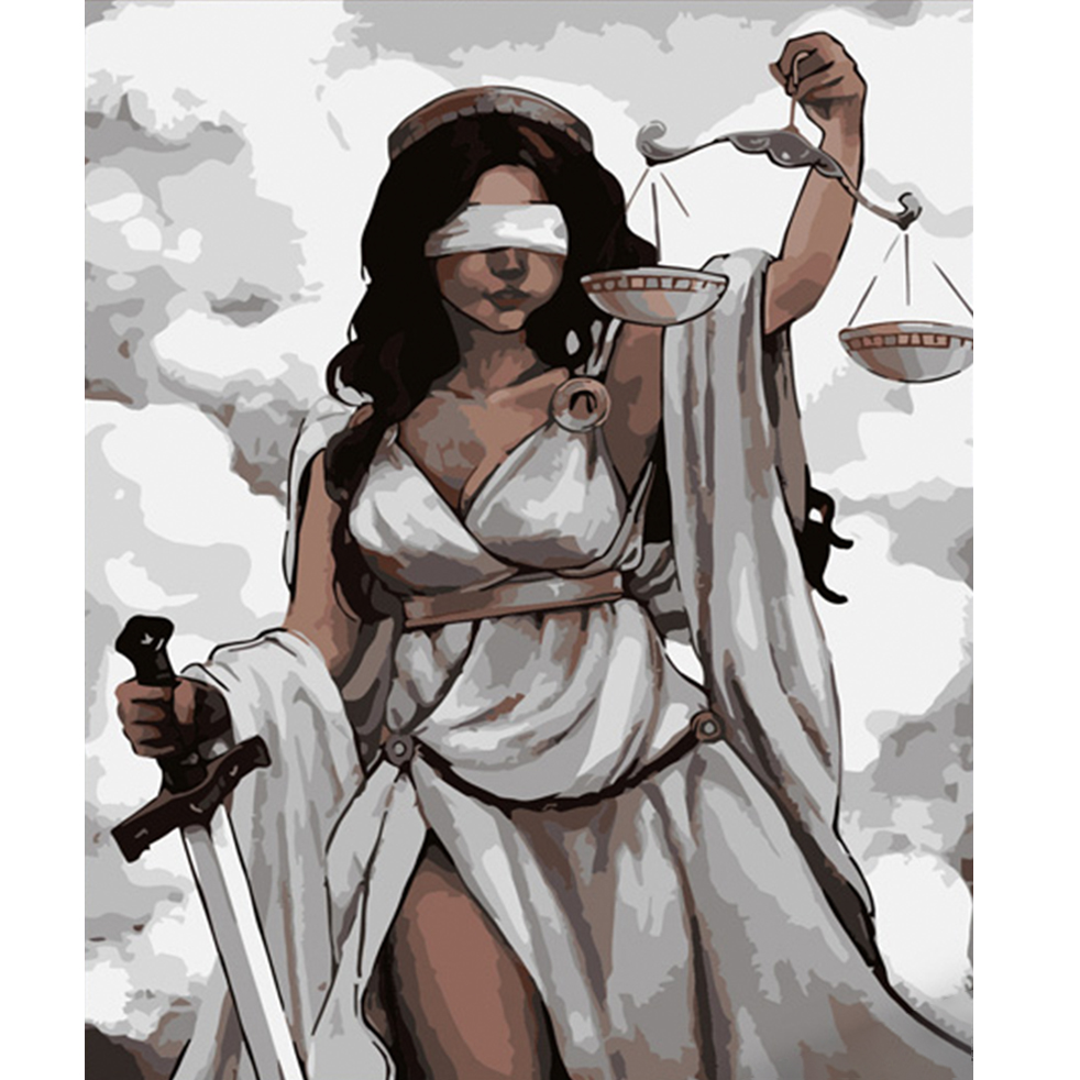Картина за номерами Strateg Богиня Феміда розміром 40х50 см (DY314)