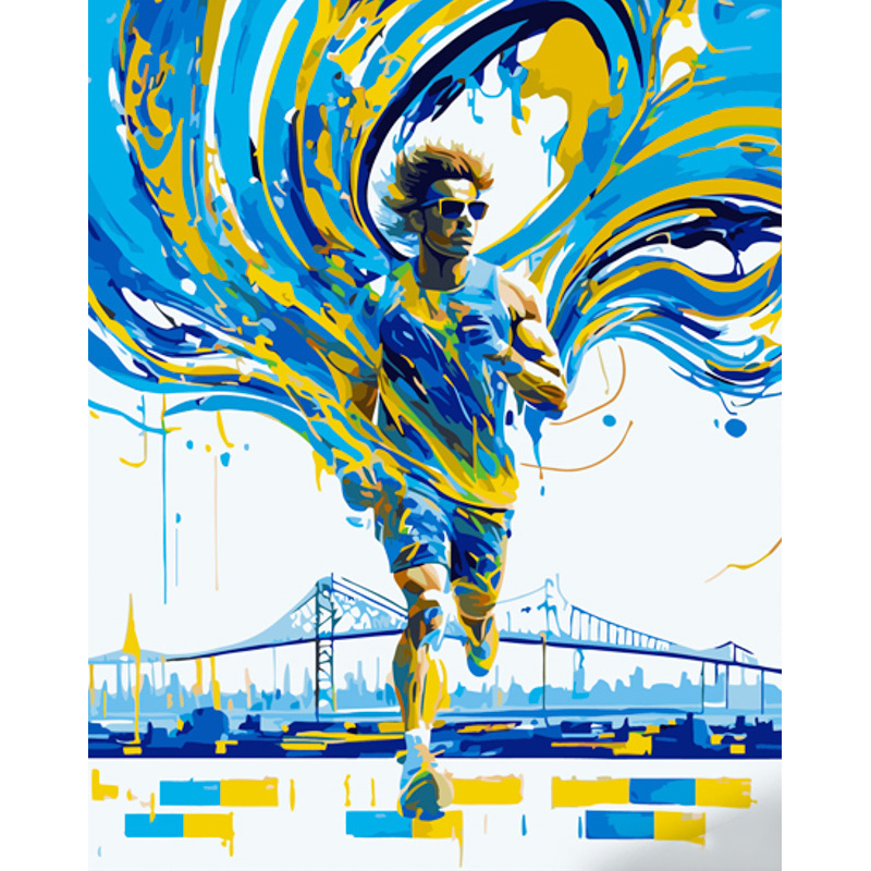 Картина за номерами Strateg З рухом по життю з лаком розміром 40х50 см (GS1333)