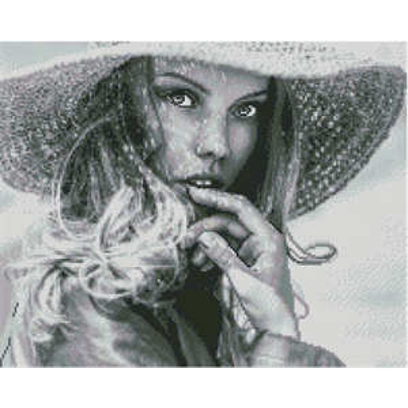 Алмазна картина Strateg Погляд розміром 40х50 см (L-405)