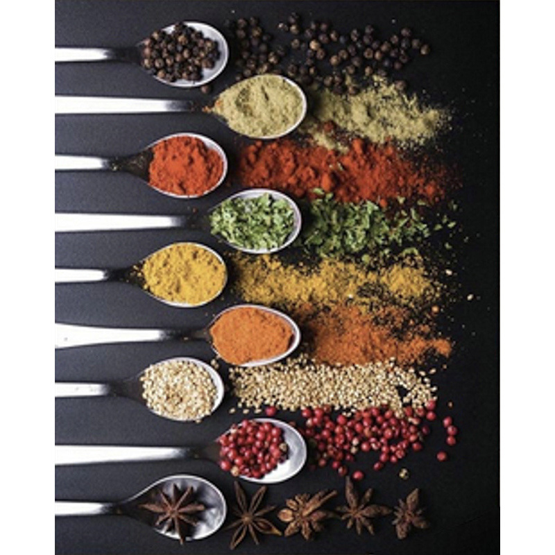 Алмазна мозаїка Strateg Яскраві спеції розміром 40х50 см  (SK85977)