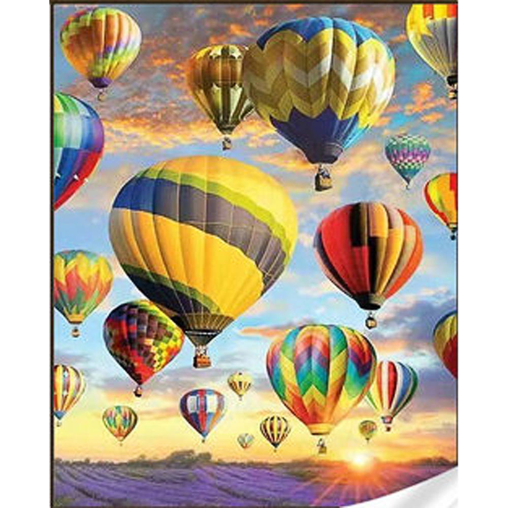 Алмазна мозаїка Strateg На повітряних кулях розміром 30х40 см (HEG81317)