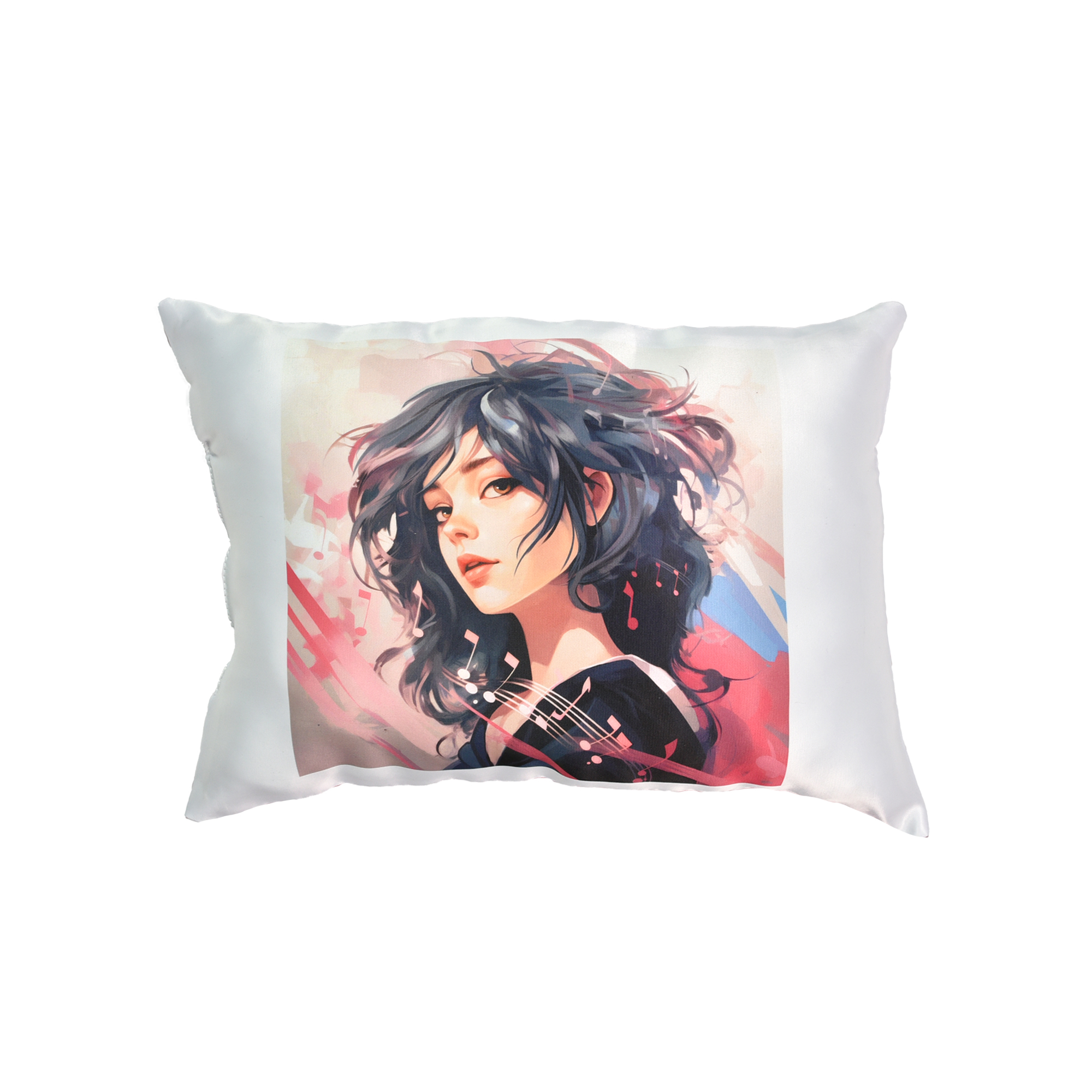 Подушка "Ритм душі" розмір 26*35 см (чорна) з нанесенням сублімації  (60670)