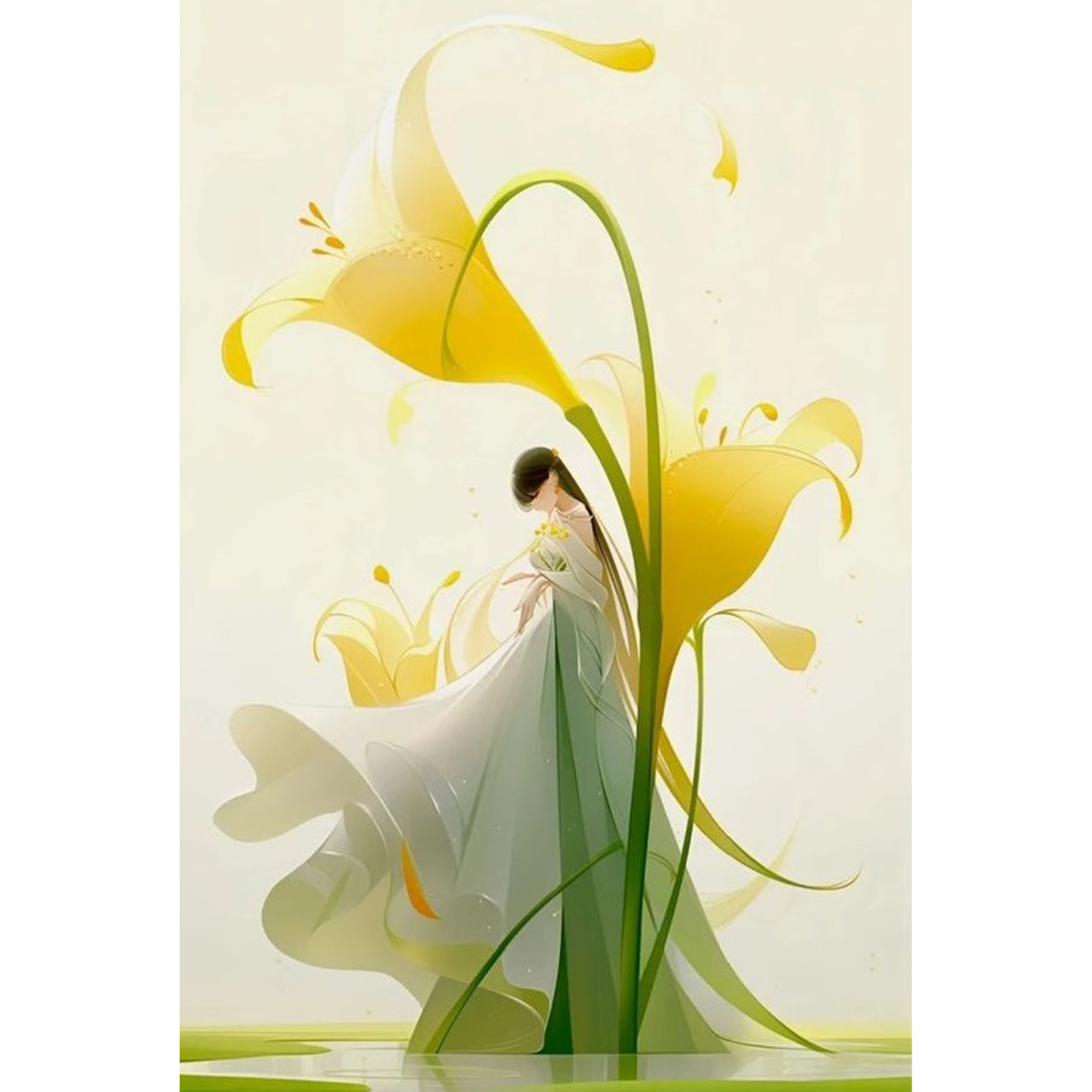 Алмазна мозаїка Strateg Танець з природою розміром 30х40 см (HEG87042)