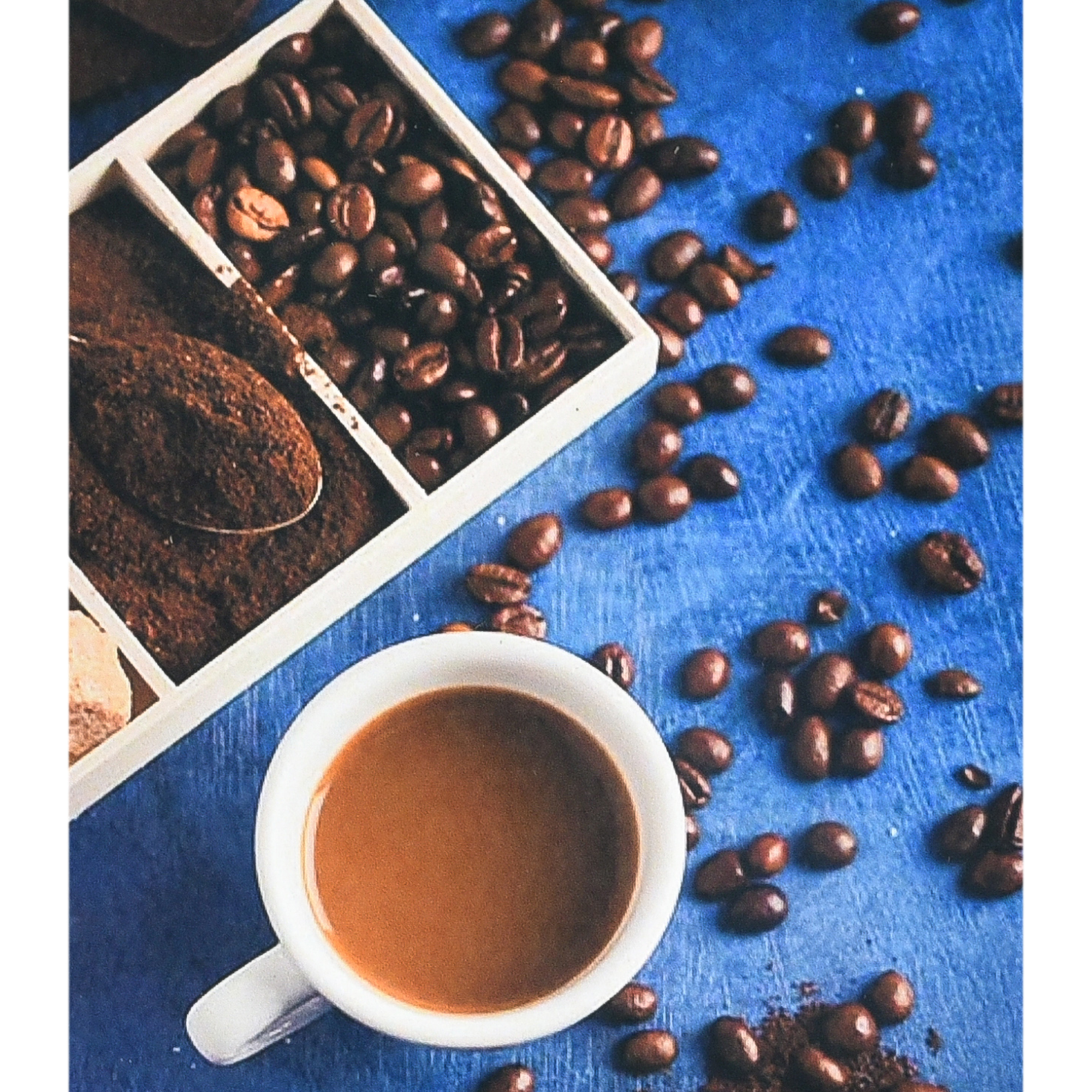 Алмазна мозаїка Strateg В розкоші кавових ароматів розміром 40х50 см (SK88242)