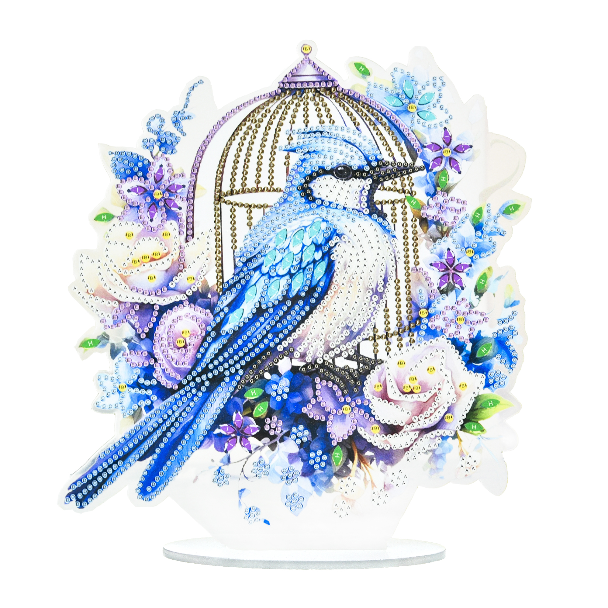 Алмазна мозаїка Strateg Вільний політ на підставці розміром 25х25 см (YKLZ15277)