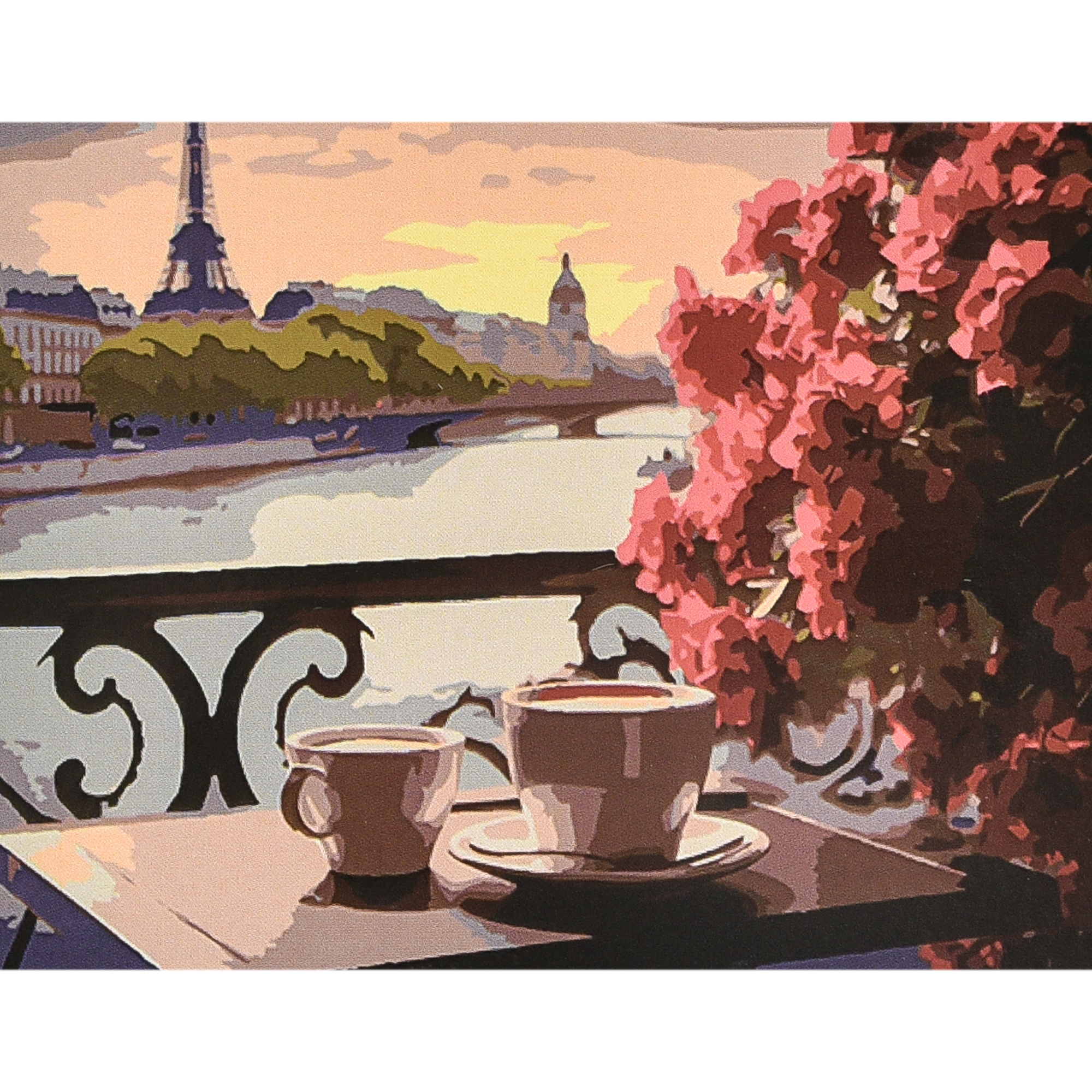 Картина за номерами Strateg Чарівний початок дня з лаком та рівнем розміром 40х50 см (VA-4615)