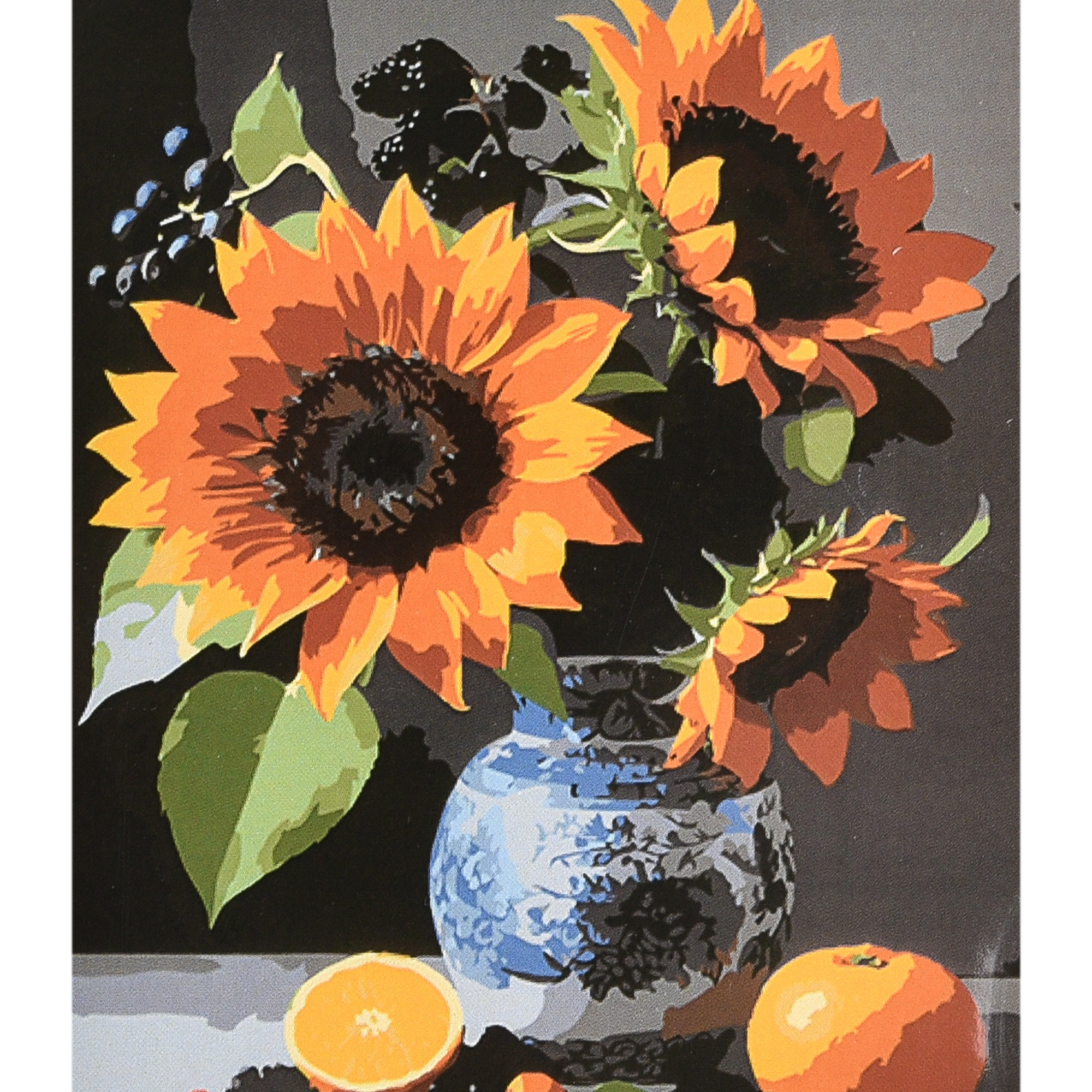 Картина за номерами Strateg Смак сонця і літа з лаком та рівнем розміром 40х50 см (VA-4646)