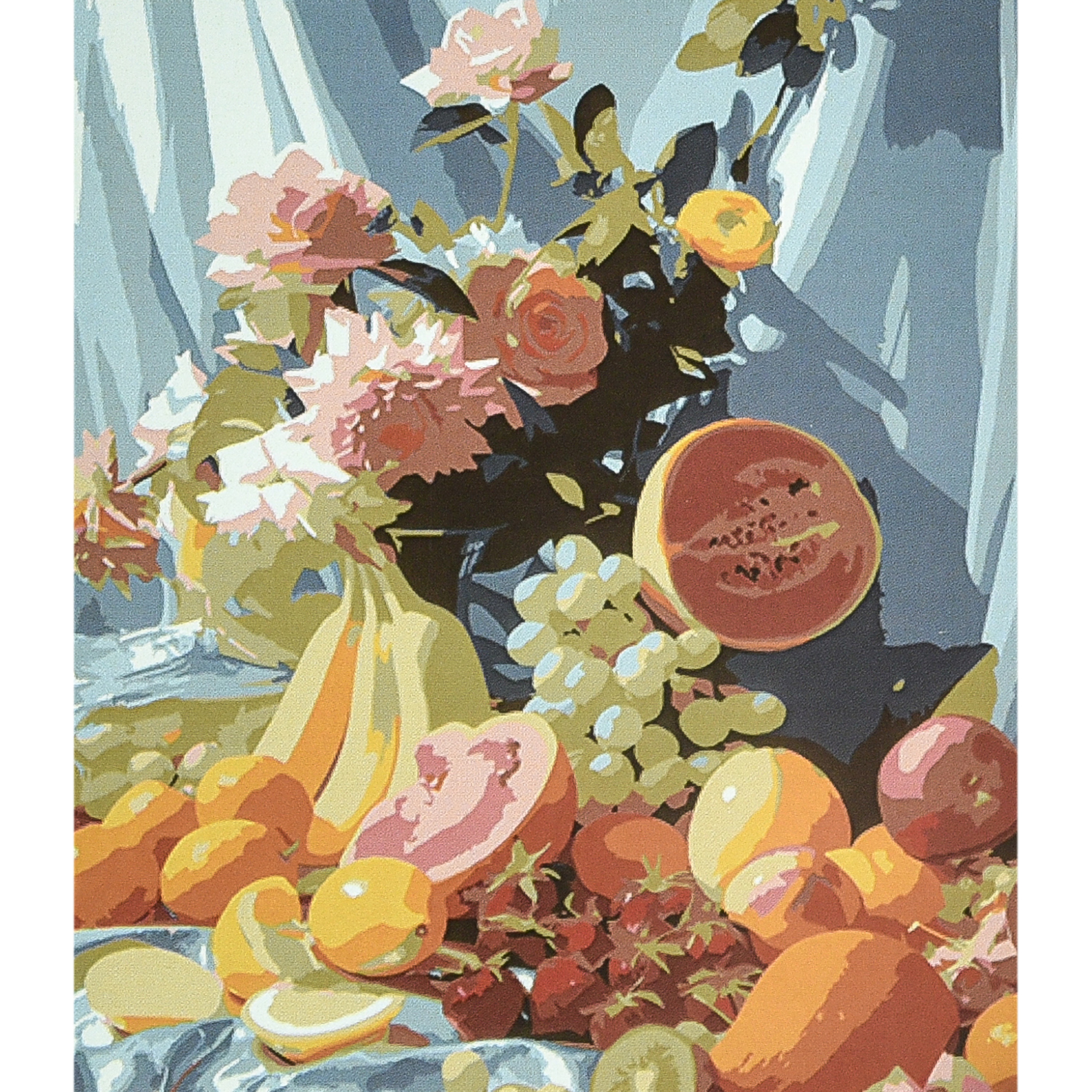 Painting by numbers Strateg Summer harmony on the table with varnish and level size 40x50 cm (VA-4660)