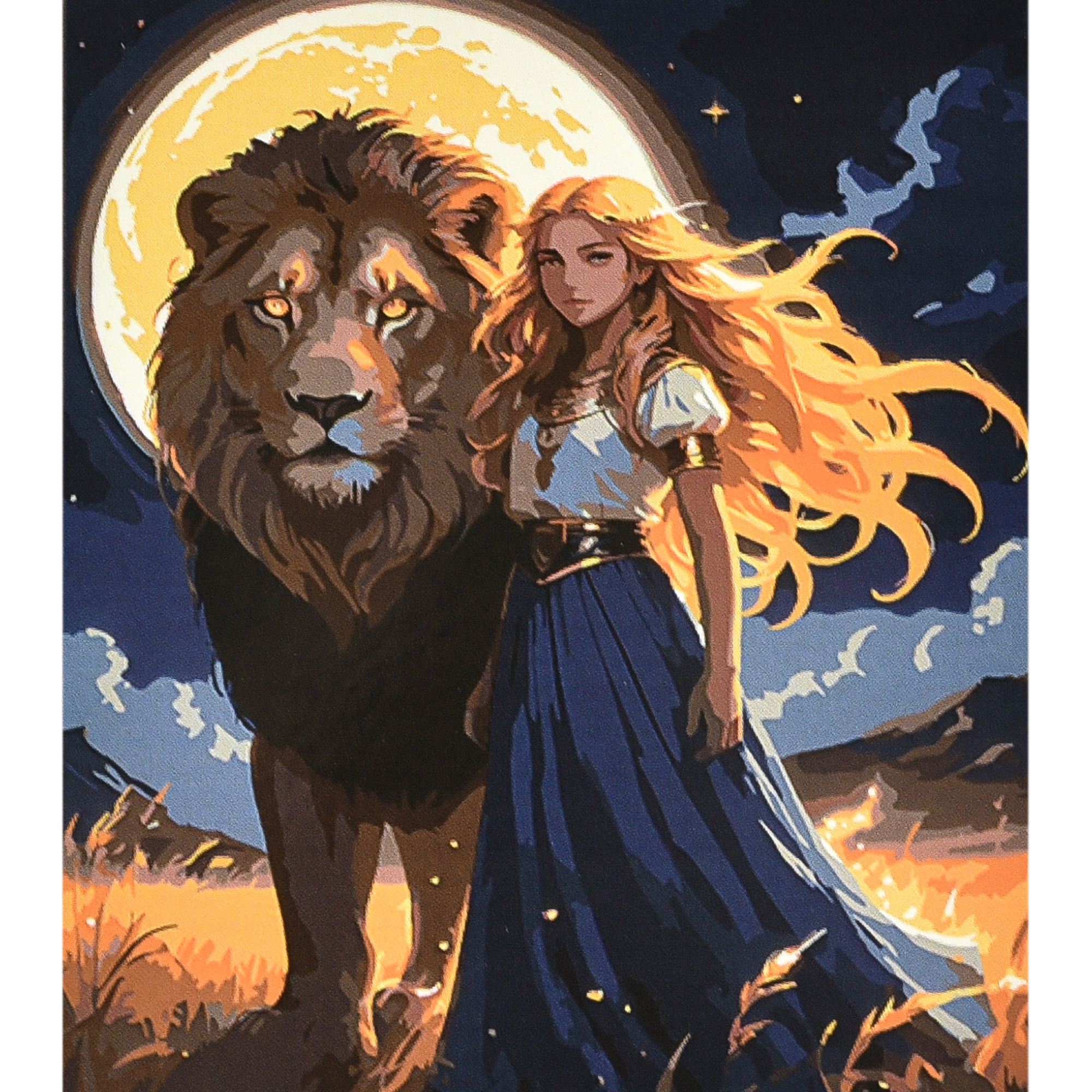 Картина за номерами Strateg Сила та ніжність з лаком та рівнем розміром 40х50 см (VA-4680)