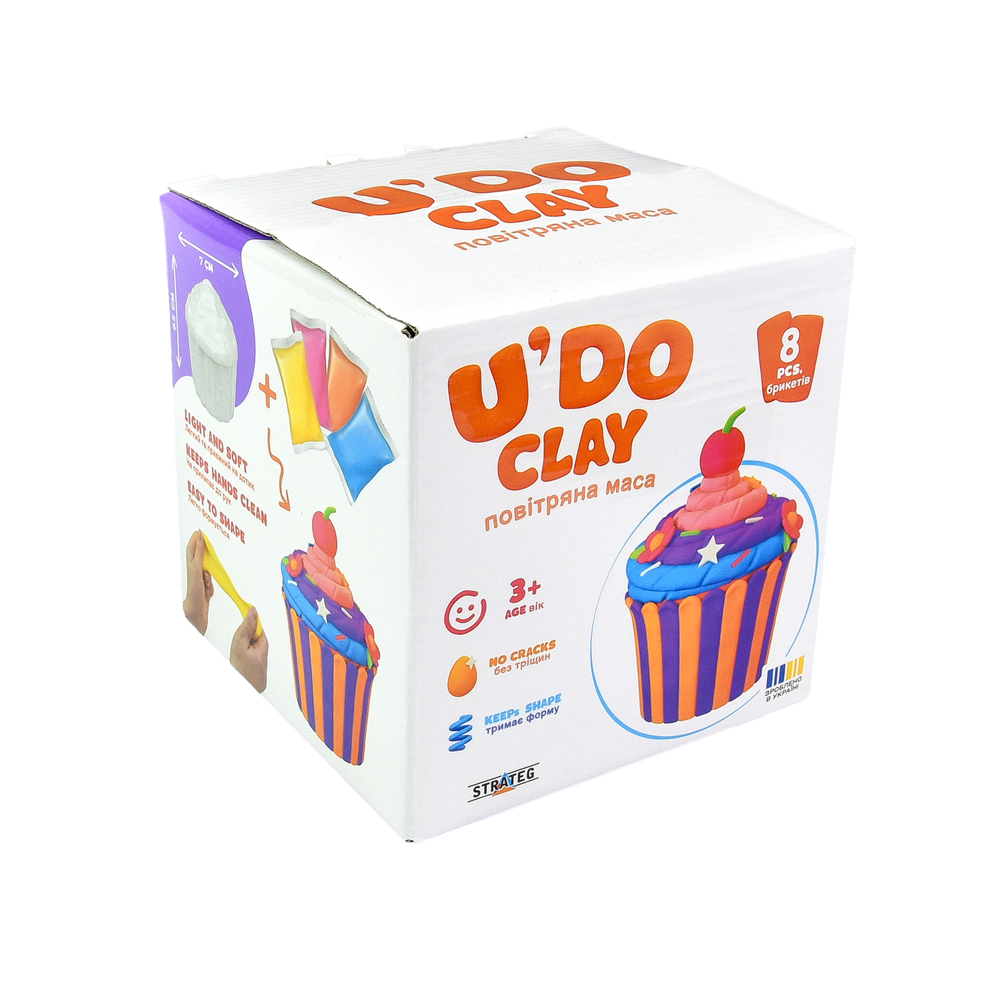 Набір для творчості Strateg "Кекс U'DO Clay" (30750)