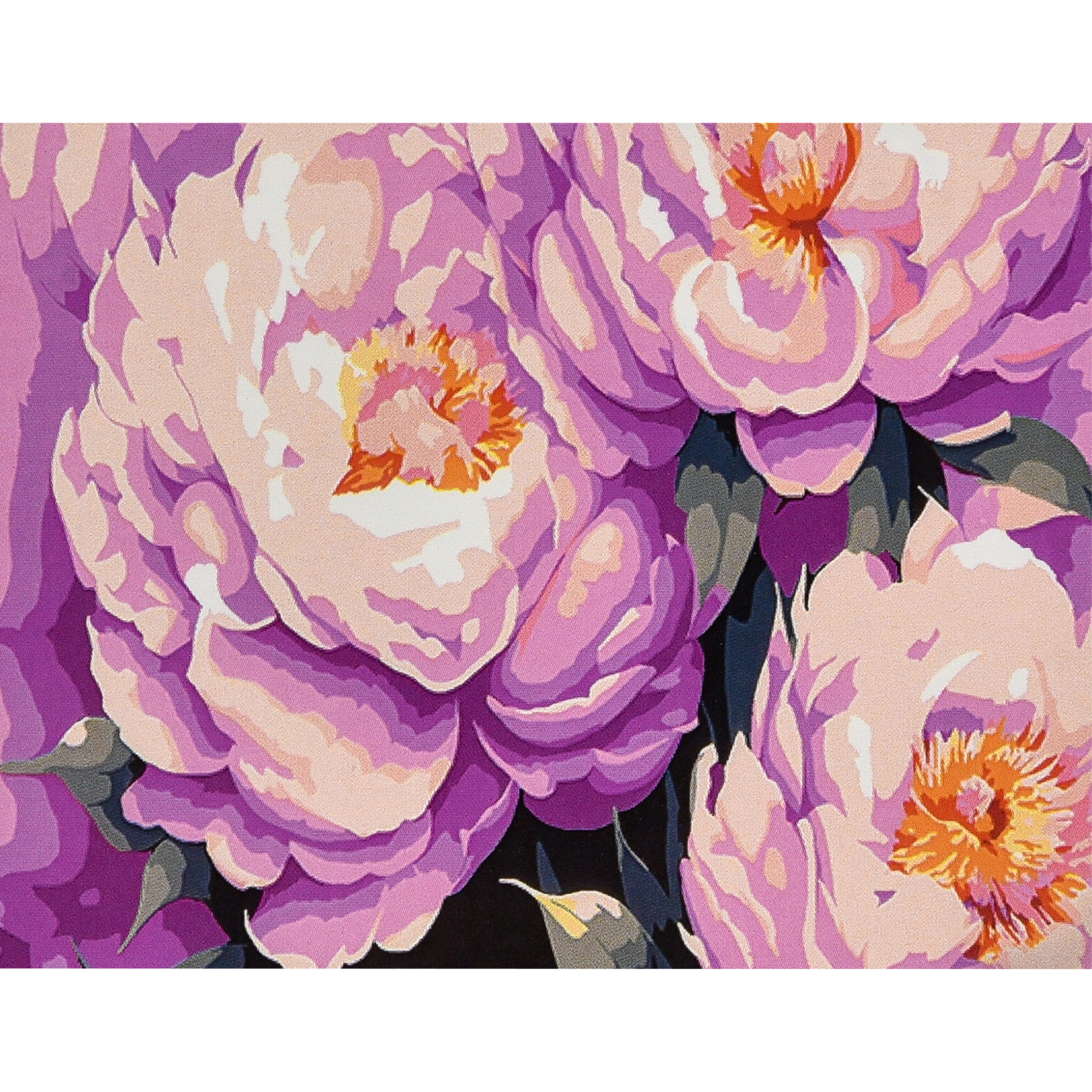 Картина за номерами Strateg ПРЕМІУМ Півонії розміром 30х40 см (SS1157)