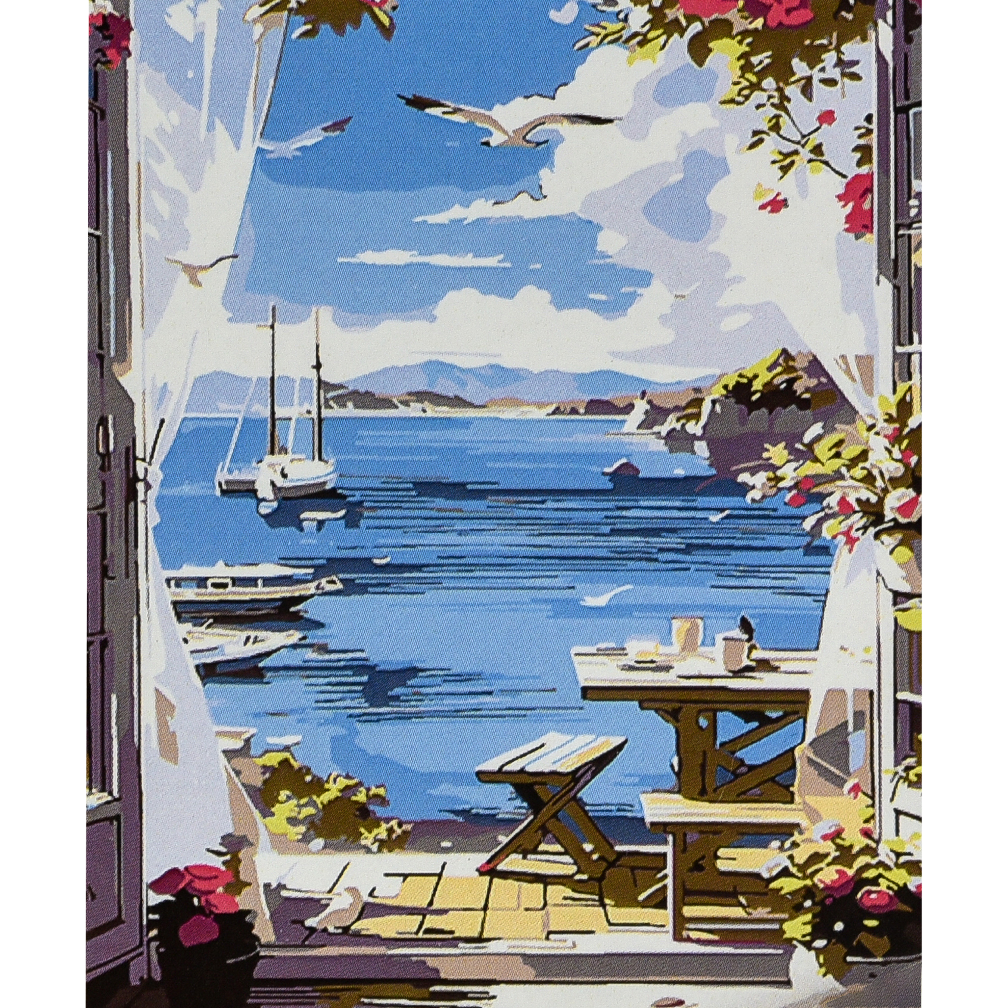 Картина за номерами Strateg ПРЕМІУМ Теплий ранок розміром 30х40 см (SS1186)