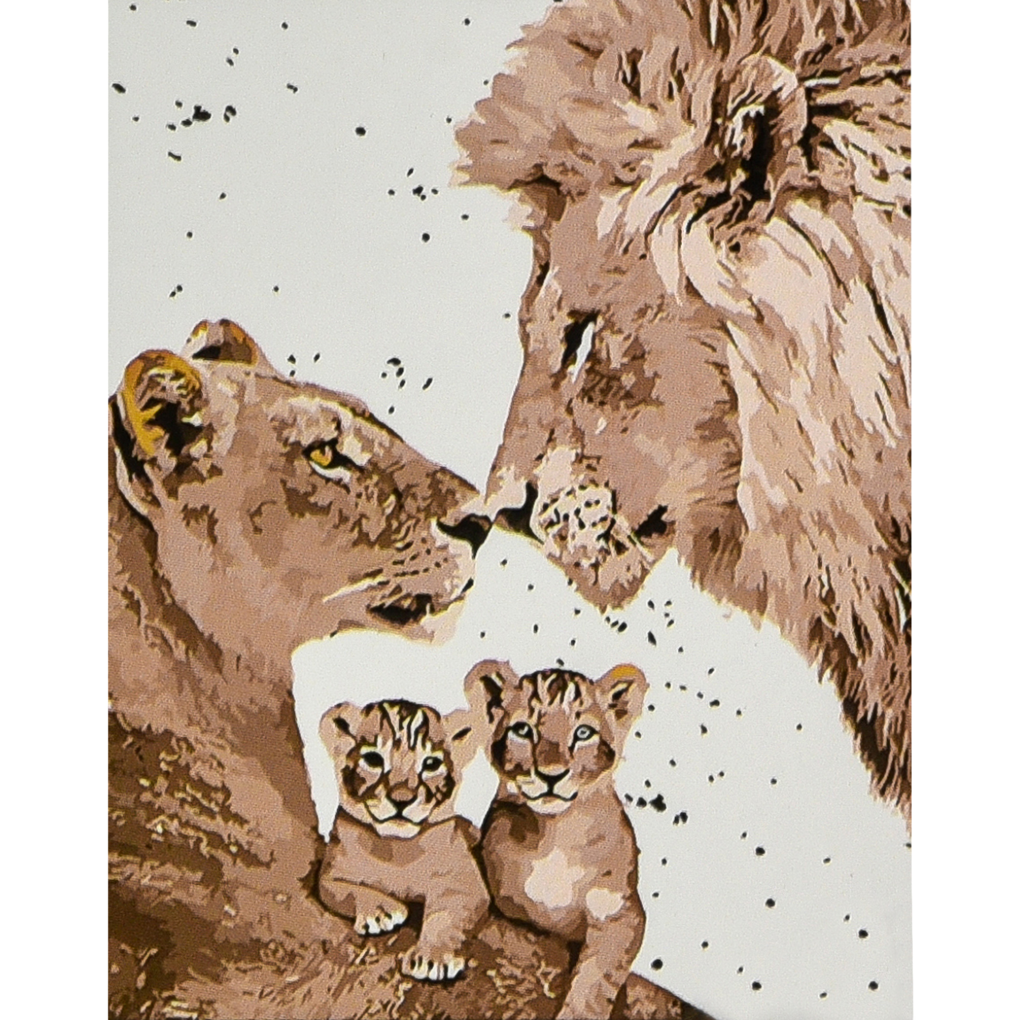 Картина за номерами Strateg ПРЕМІУМ Родина розміром 30х40 см (SS1202)