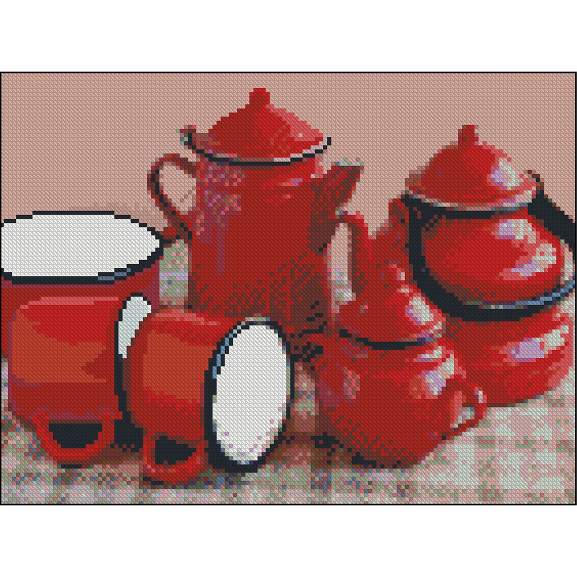 Алмазна мозаїка Strateg ПРЕМІУМ Сервіз без підрамника розміром 30х40 см (ZAV3040-20)