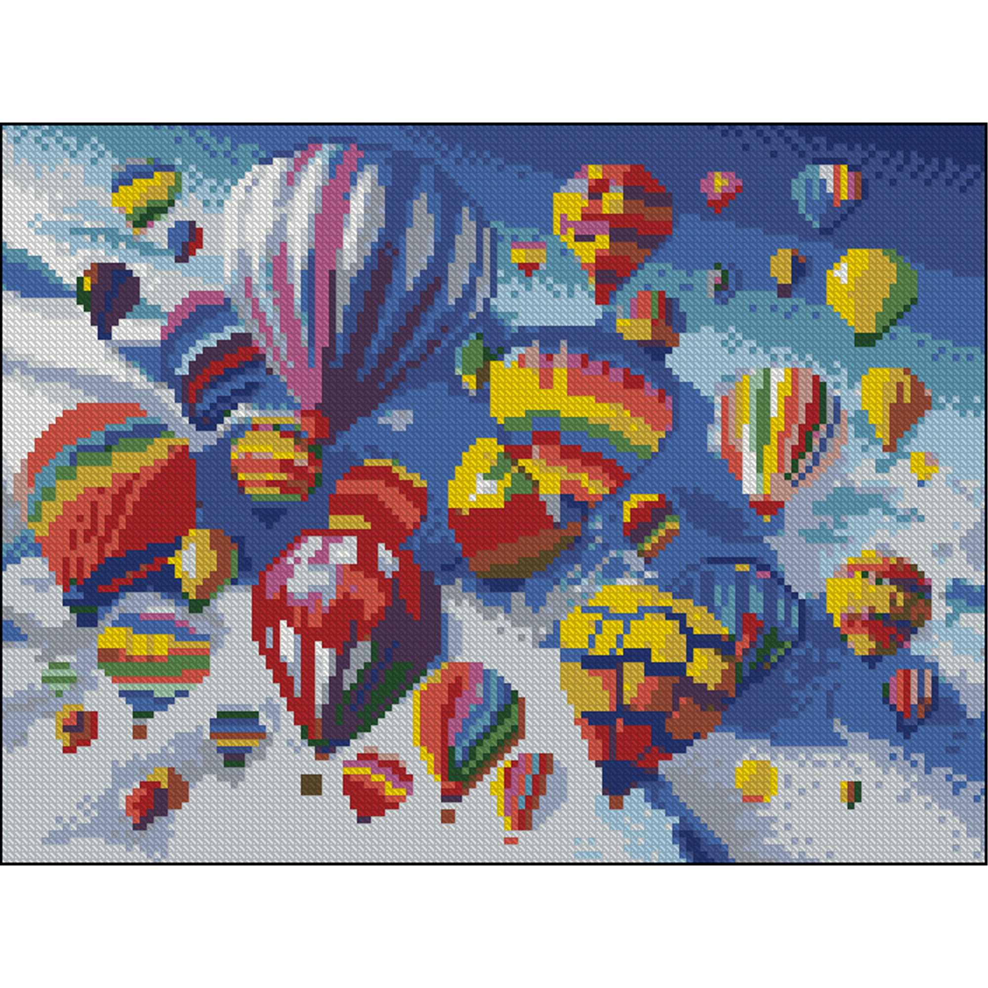 Алмазна мозаїка Strateg ПРЕМІУМ Подорож без підрамника розміром 30х40 см (ZAV3040-43)