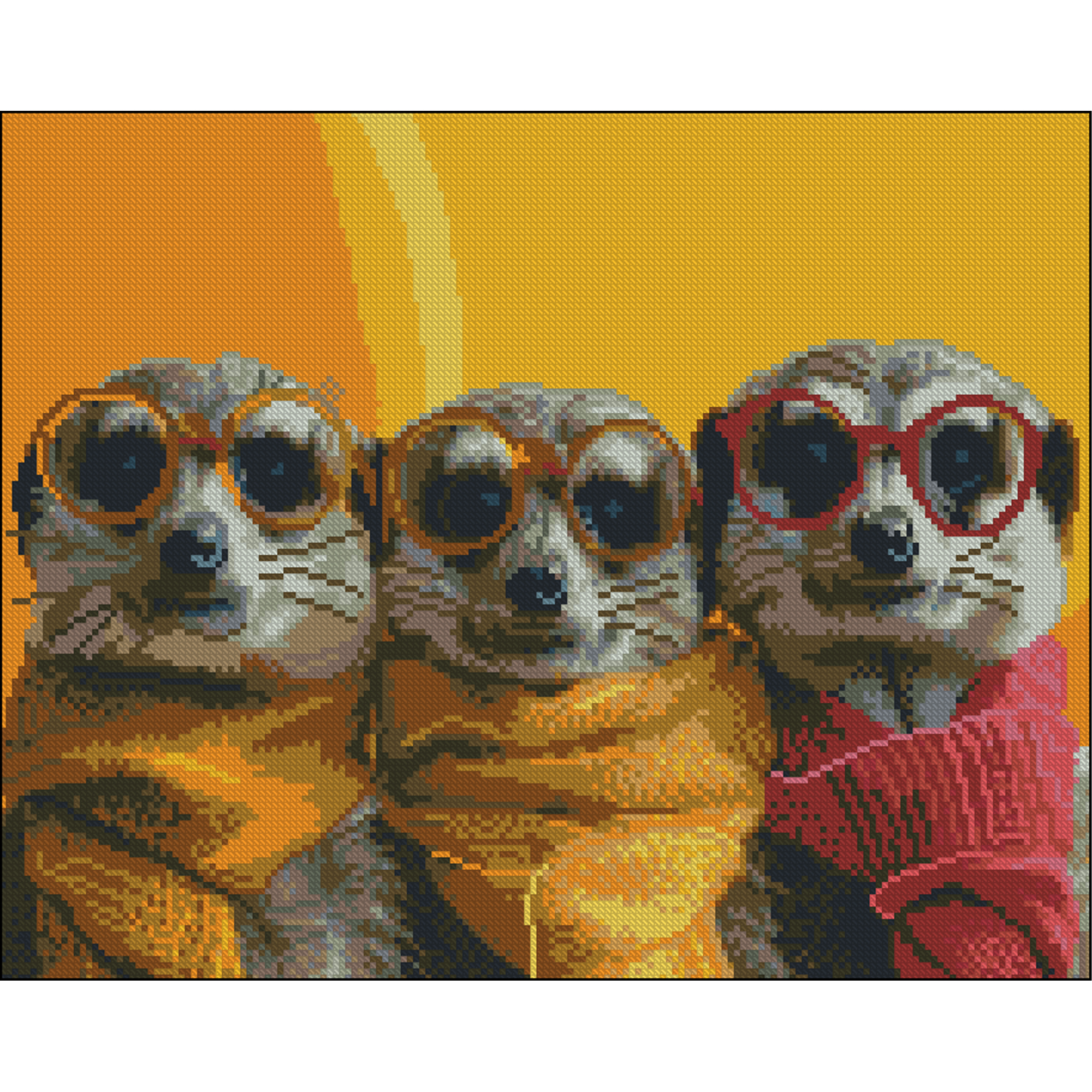 Алмазна мозаїка Strateg ПРЕМІУМ Весела команда без підрамника розміром 40х50 см (ZAV4050-16)