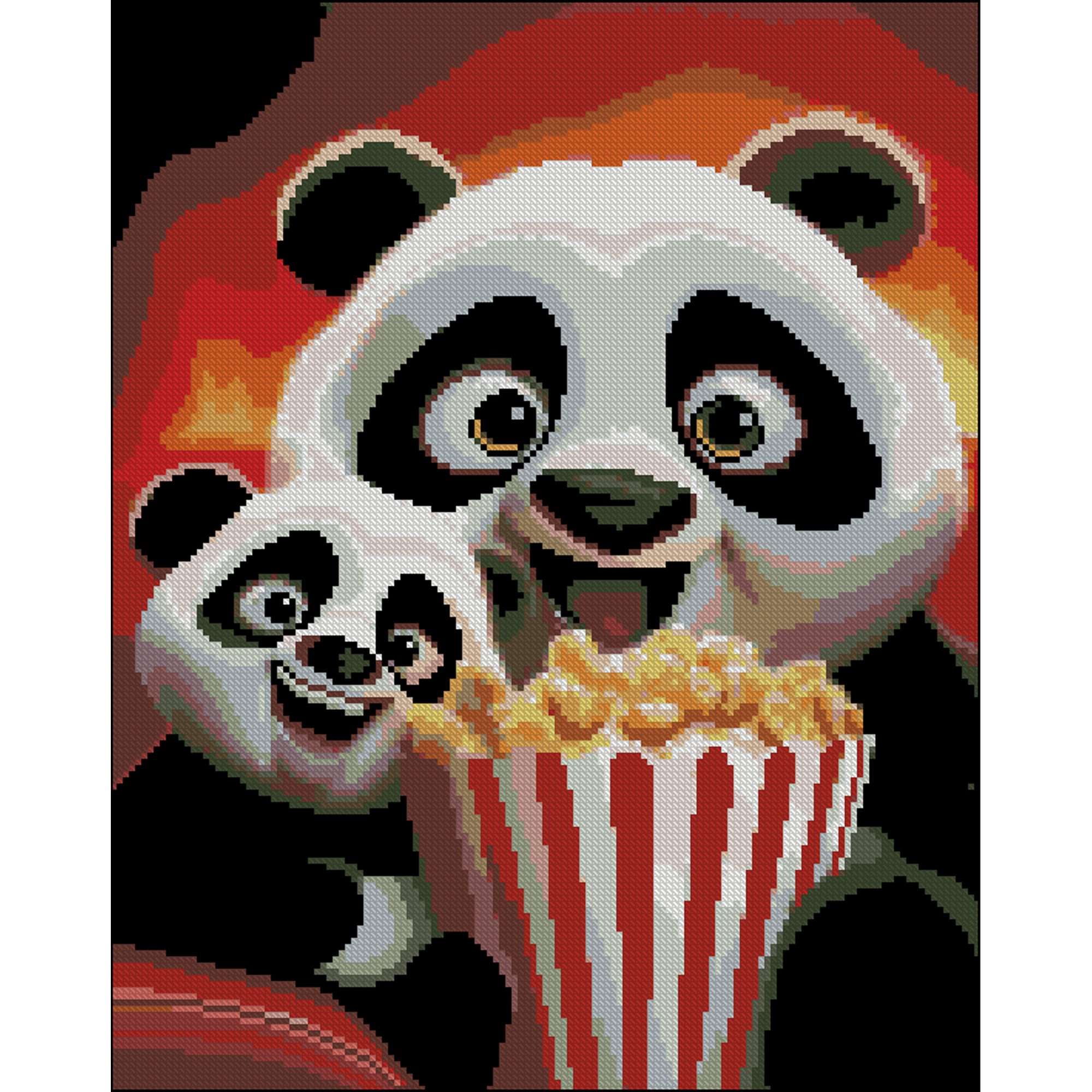 Алмазна мозаїка Strateg ПРЕМІУМ У кіно без підрамника розміром 40х50 см (ZAV4050-14)