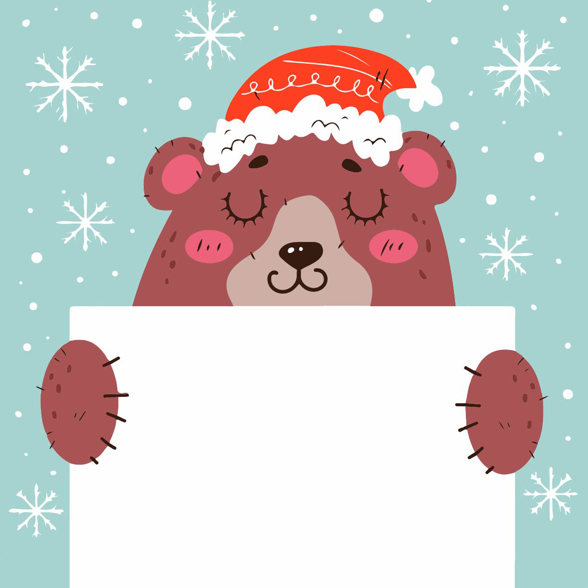 Картина за номерами Strateg Ведмедик з листівкою розміром 20х20 см (HH8019-)