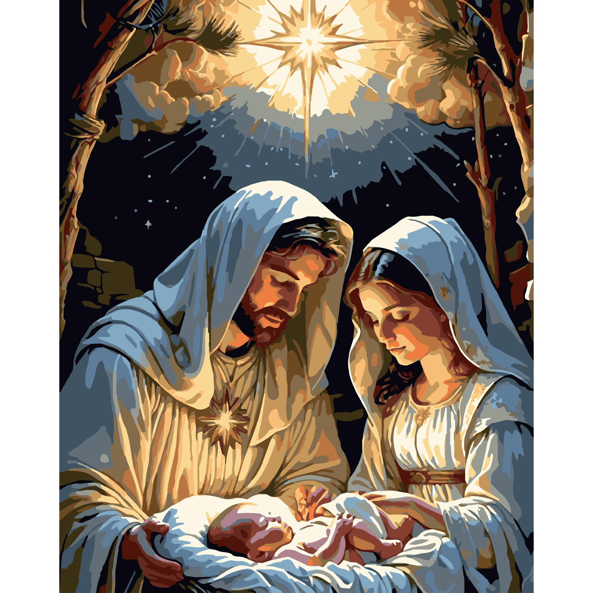 Картина за номерами Strateg Різдво Христове розміром 40х50 см (VG003 )