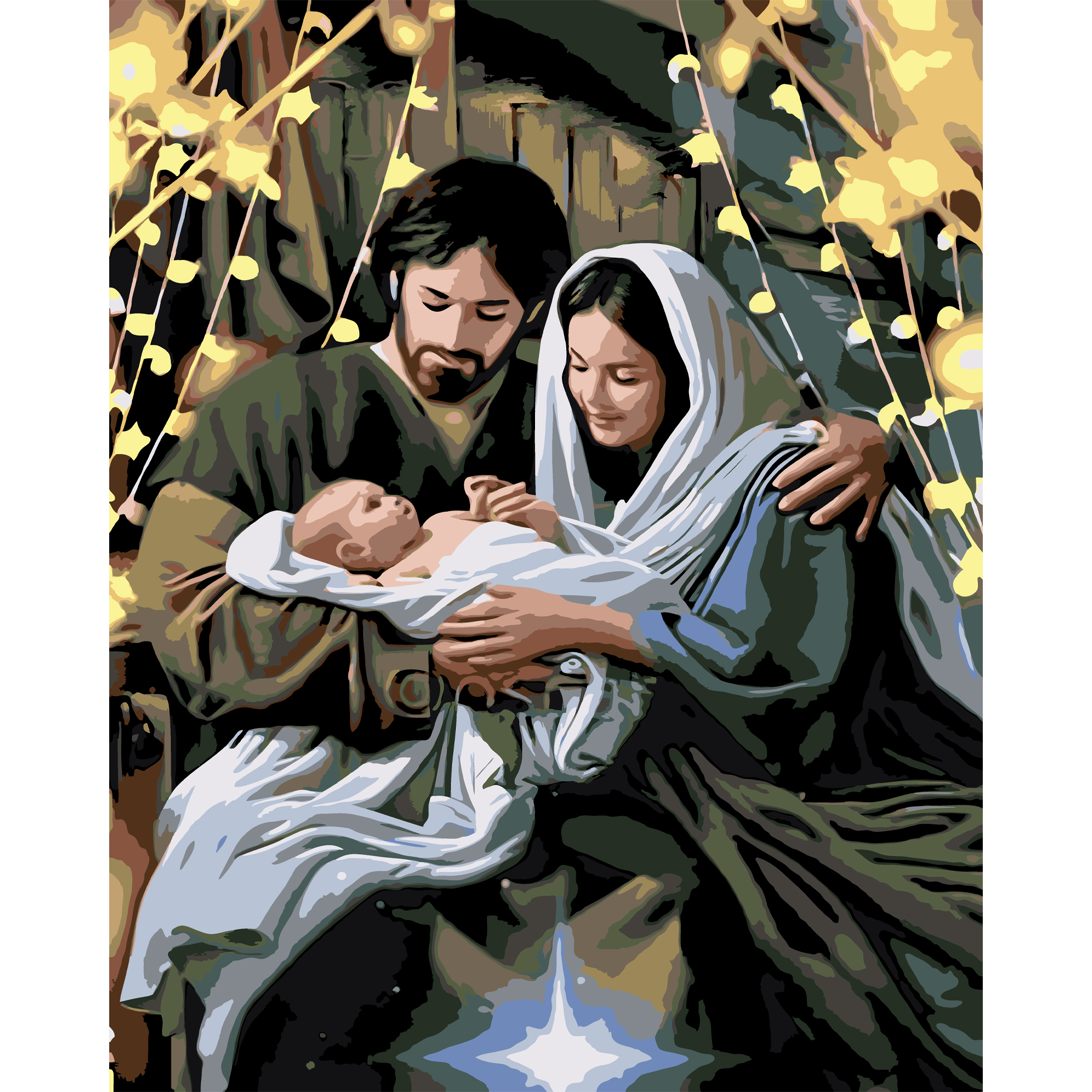 Картина за номерами Strateg Ніч народження розміром 40х50 см (VG013 )