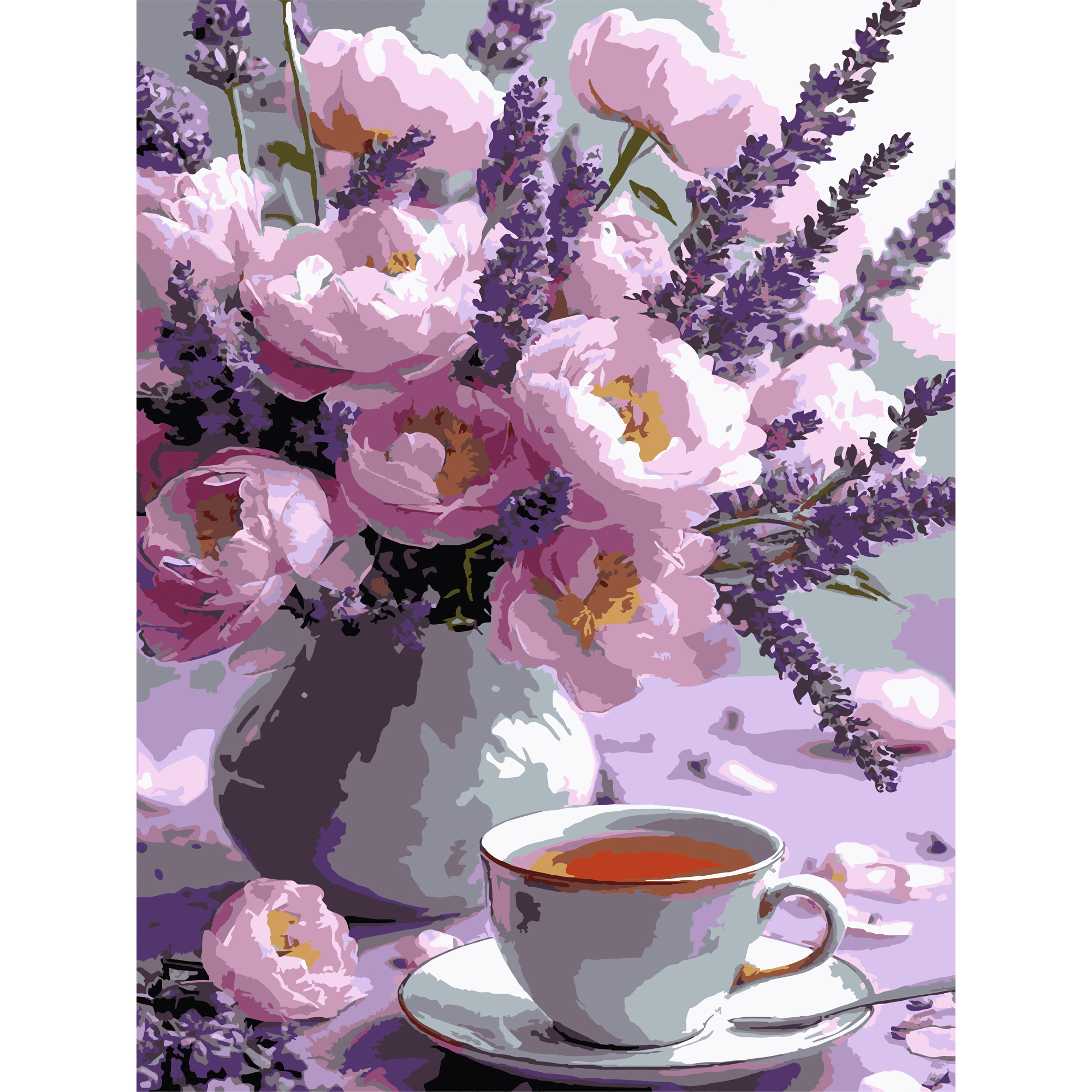 Картина по номерам Strateg Весеннее цветение  30Х40 (SS-1252)